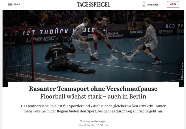 Rasanter Teamsport ohne Verschnaufpause - Floorball wächst stark − auch in Berlin