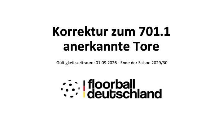 Korrektur technisches Tor 2026