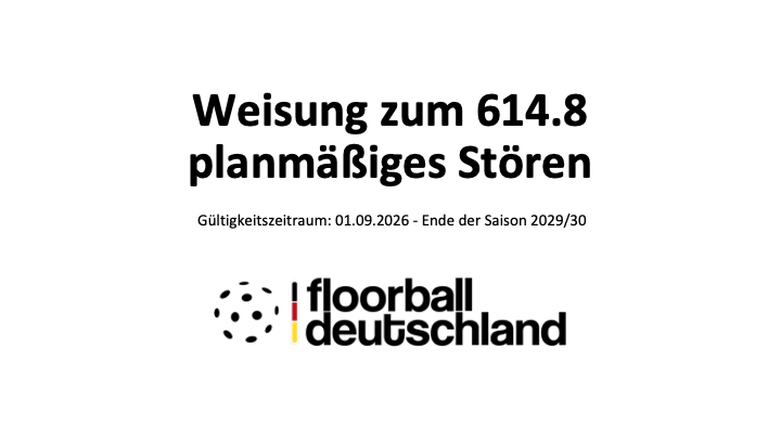 Weisung planmäßiges Stören 2026