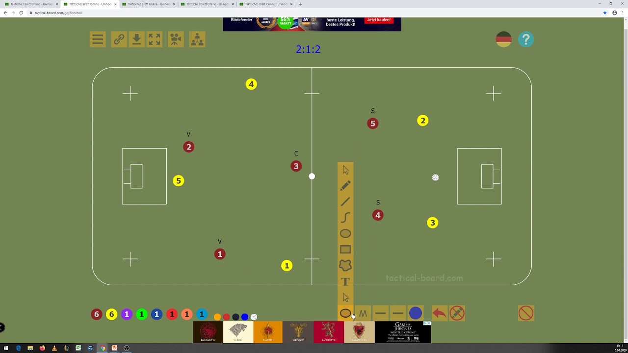 Kurs 002 Defensive im Großfeld - 2. 2:1:2