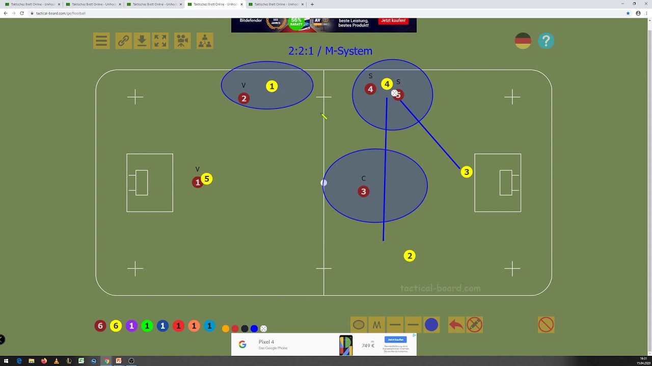 Kurs 002 Defensive im Großfeld - 3. 2:2:1