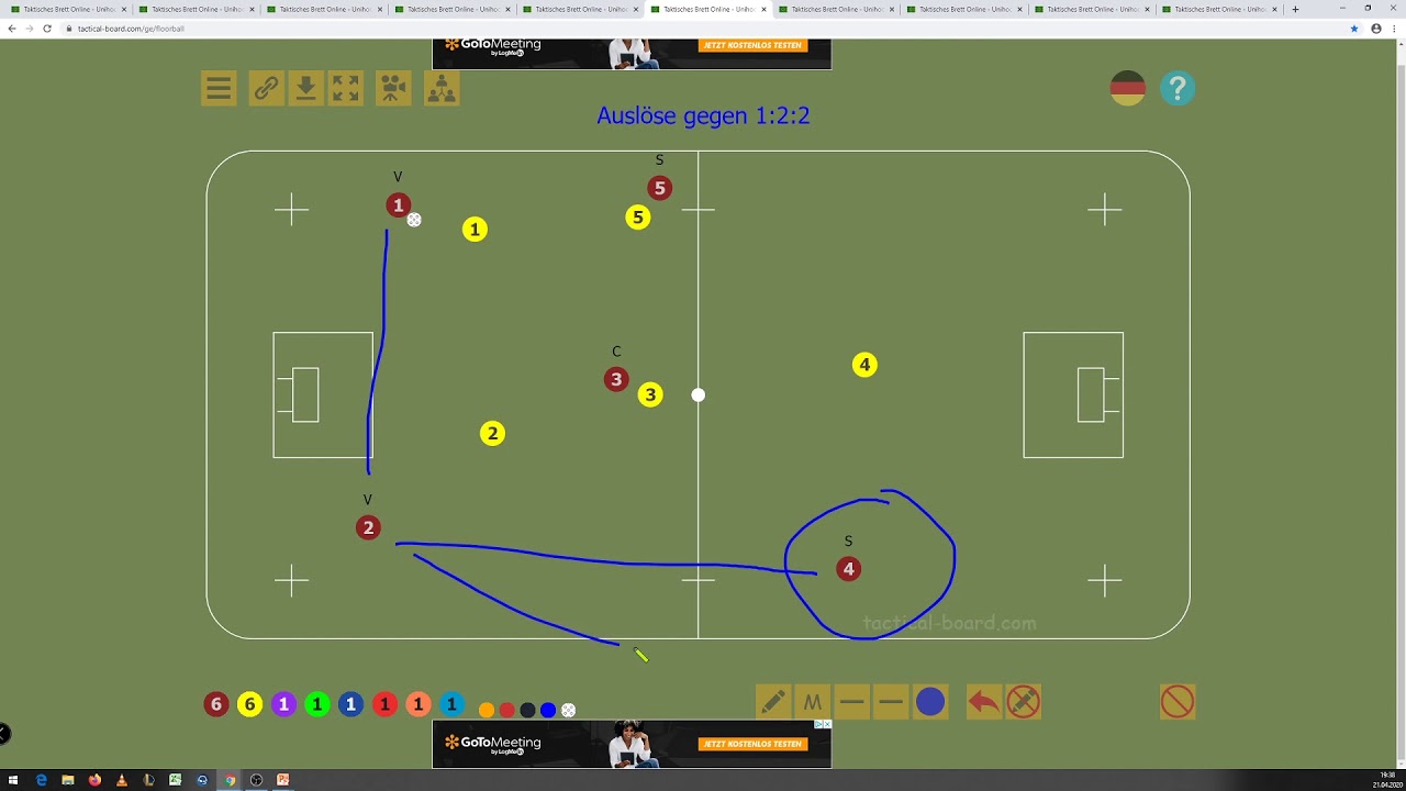 Kurs 003 Offensive im Großfeld - 6. Auslöse gegen 1:2:2