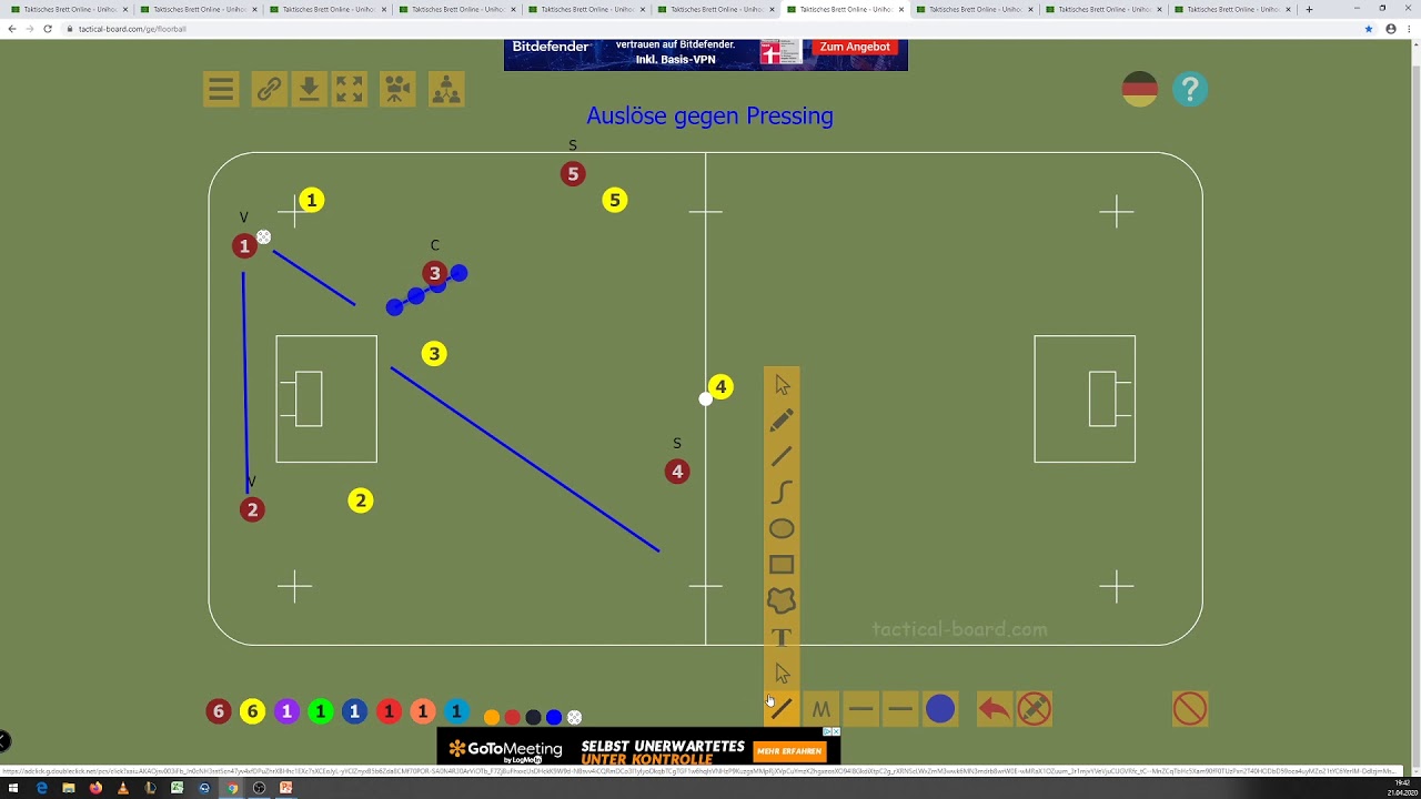 Kurs 003 Offensive im Großfeld - 7. Auslöse gegen Pressing