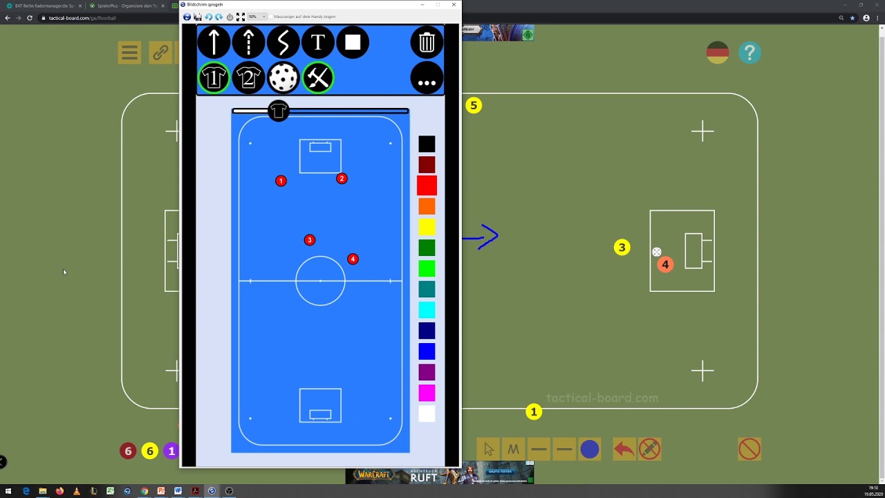Kurs 007 Tools - 1. Allgemein: Taktikboard